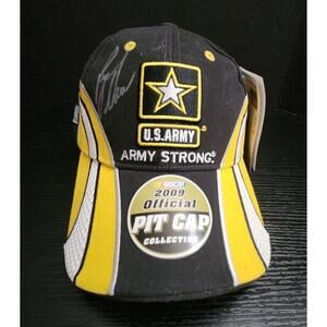 Autographed NEW‎ NWT Ryan Newman Chase Authentics 2009 Pit Hat Cap US Army 39